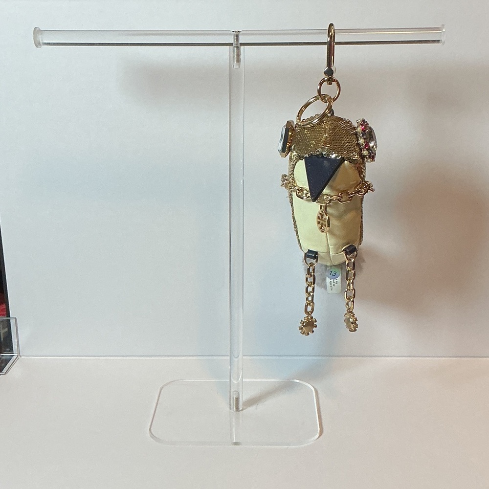 Tory Burch Flights of Fancy Sequin Bird Key Fob Bag Charm